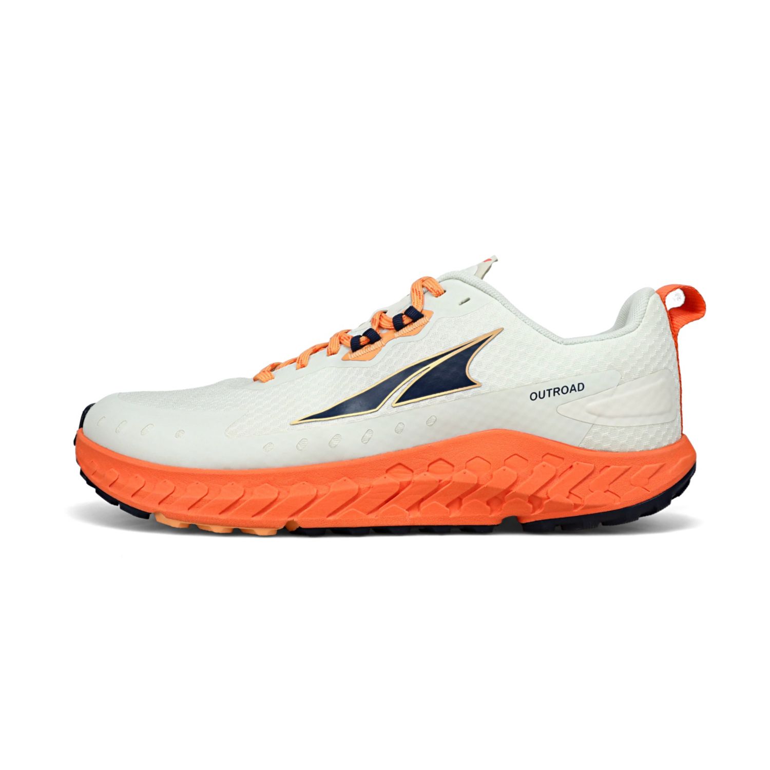 Chaussures Running Route Altra Outroad Homme Blanche Orange | France-70692159