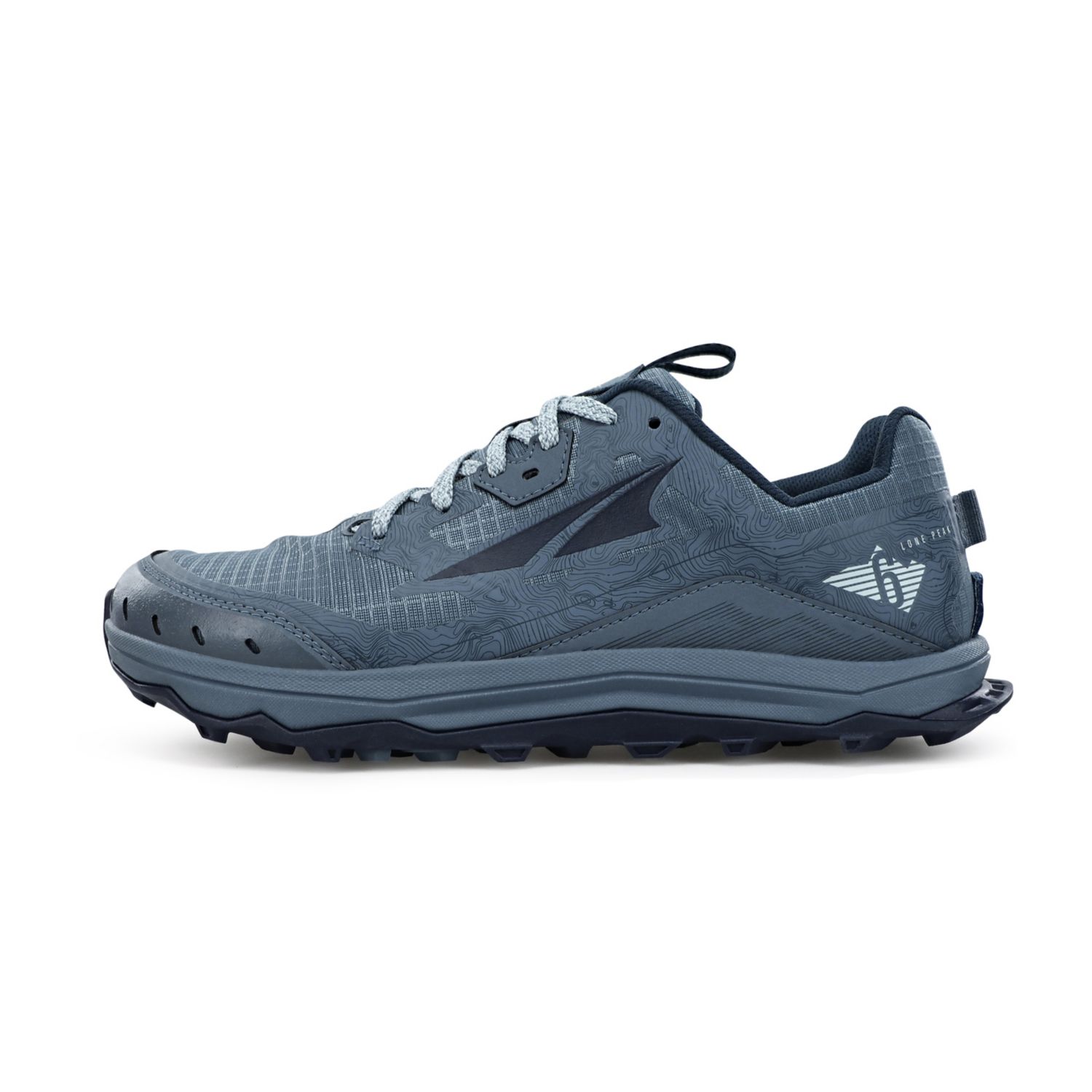 Chaussures Trail Running Altra Lone Peak 6 Femme Bleu Marine Bleu Clair | France-01234799