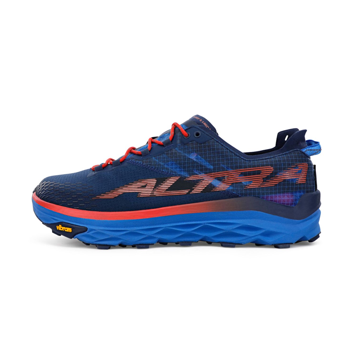 Chaussures Trail Running Altra Mont Blanc Homme Bleu Rouge | France-10596239