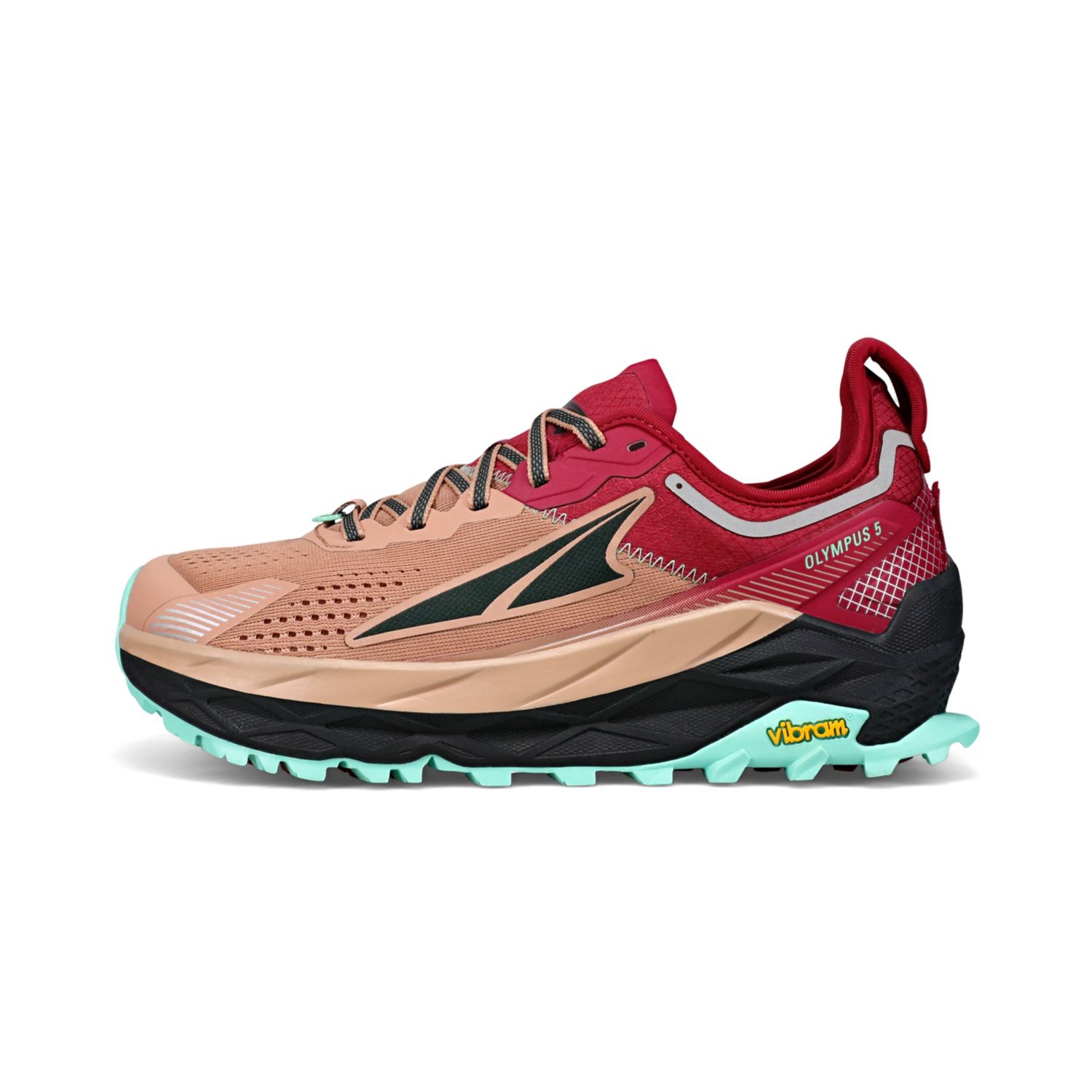 Chaussures Trail Running Altra Olympus 5 Femme Marron Rouge | France-46513879