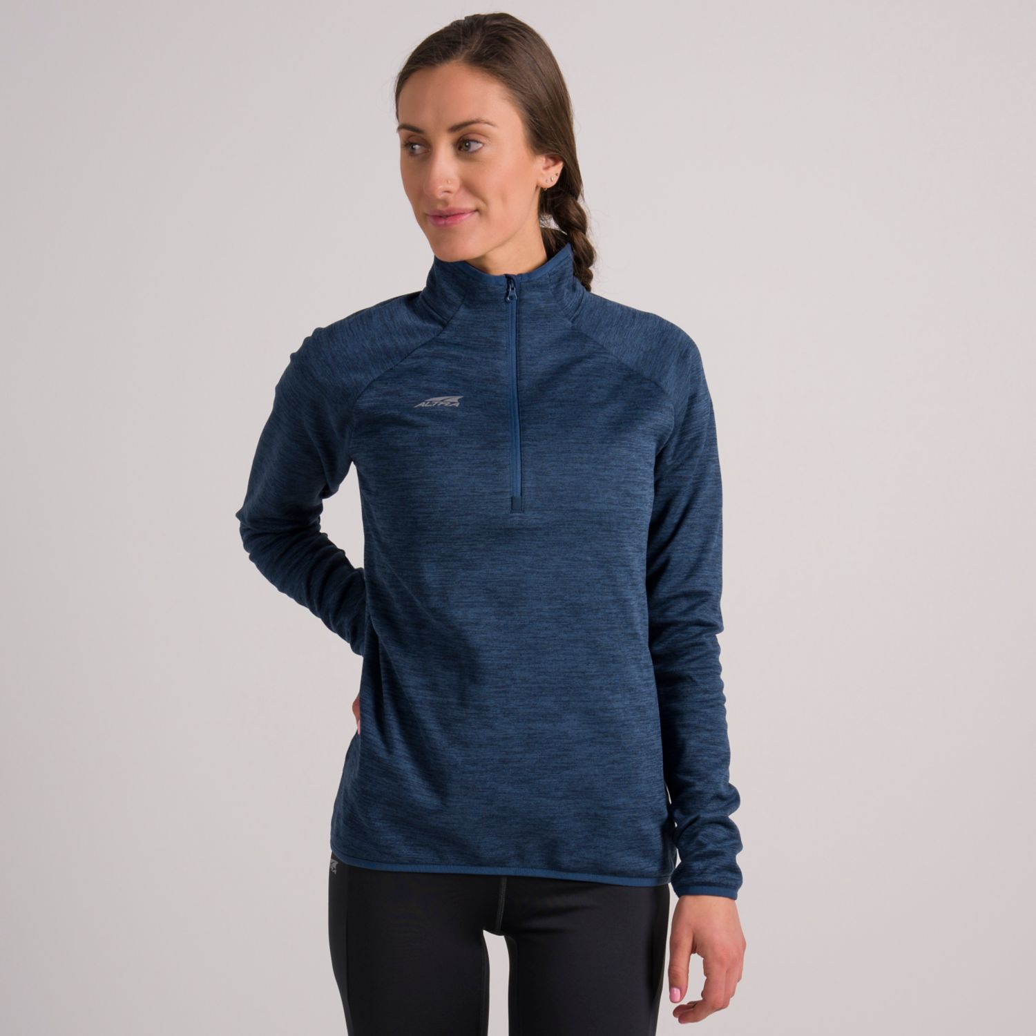 Pullover Altra Core 1/2 Zip Femme Bleu | France-67139529