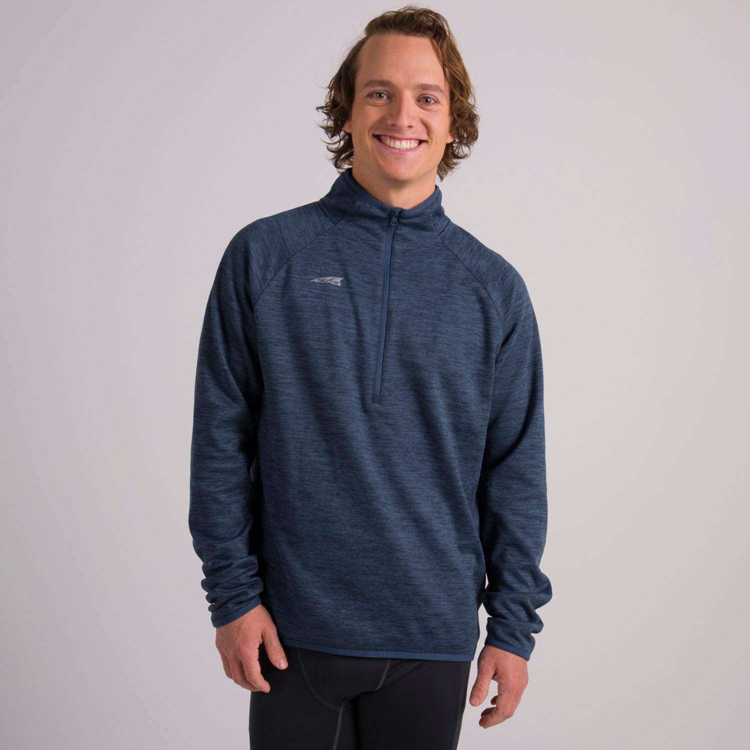 Pullover Altra Core 1/2 Zip Homme Bleu | France-80631749