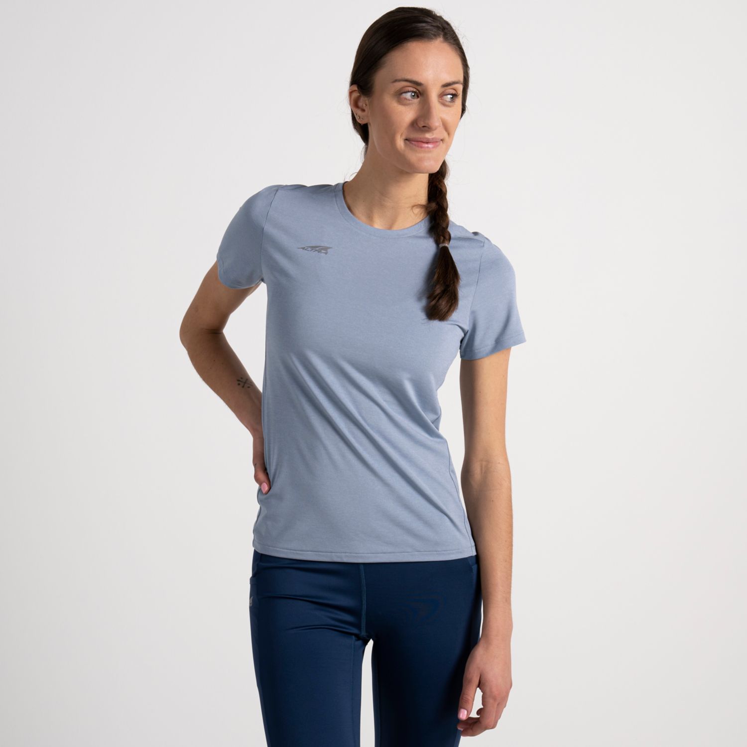 T Shirts Altra Core Femme Bleu | France-24316789