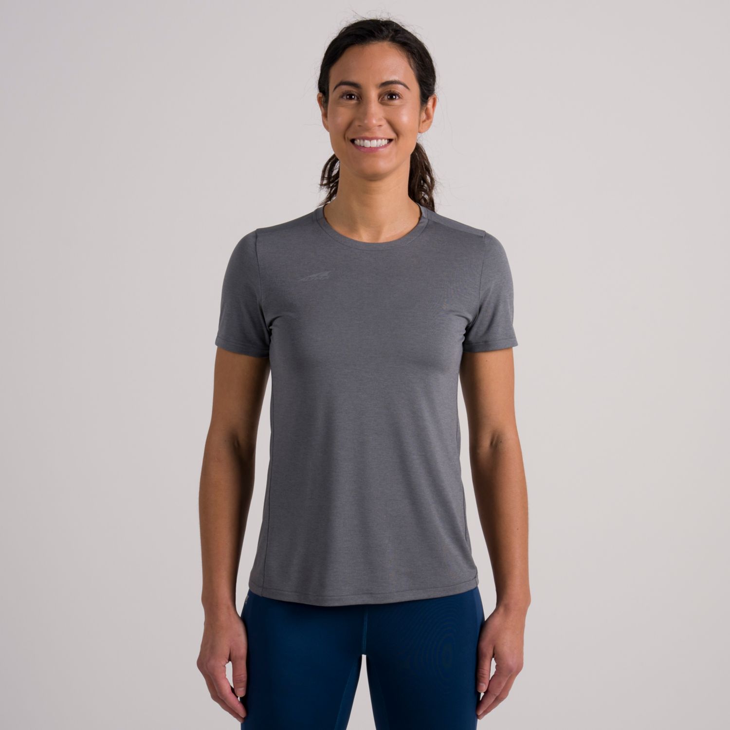 T Shirts Altra Core Femme Bleu Grise | France-80152379