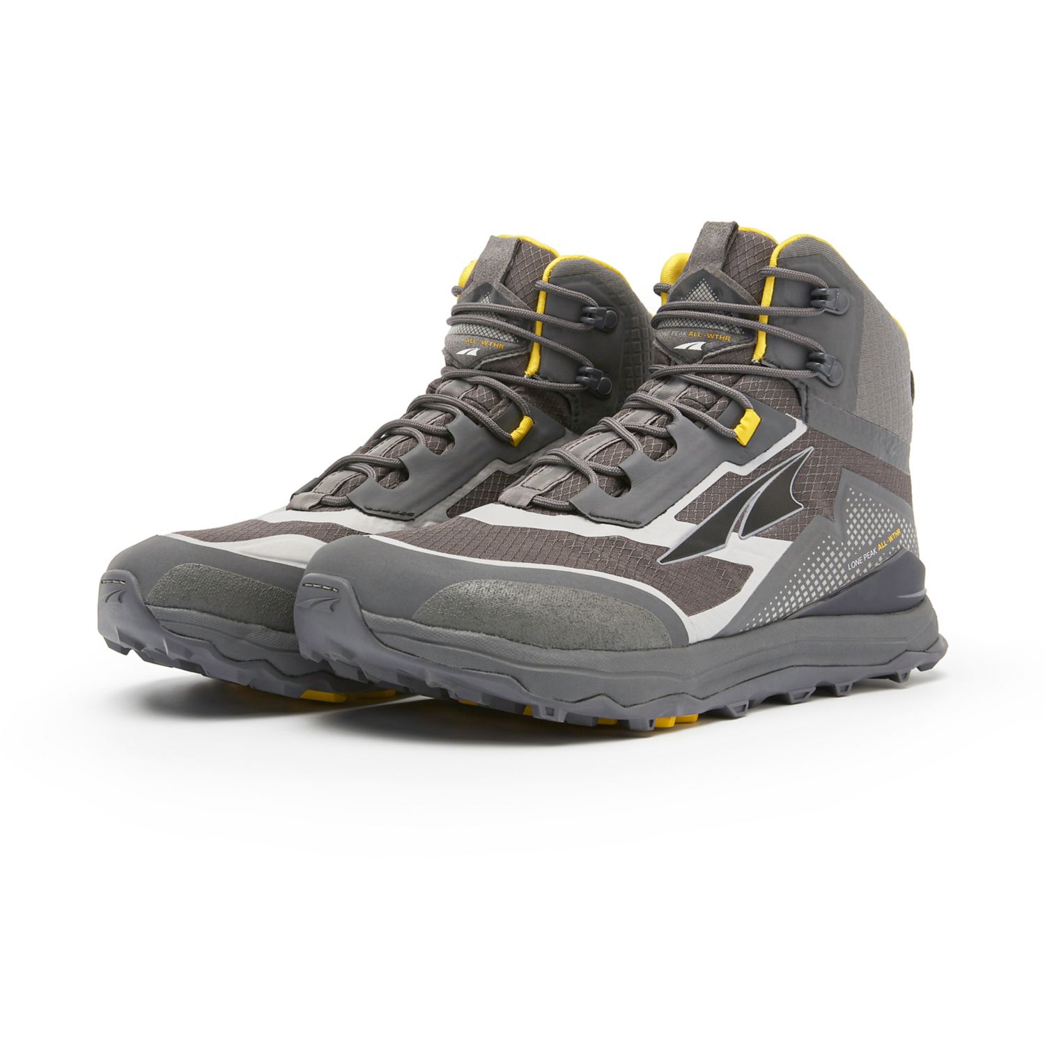 Bottes Randonnée Altra Lone Peak All-wthr Mid Homme Grise Jaune | France-30265879