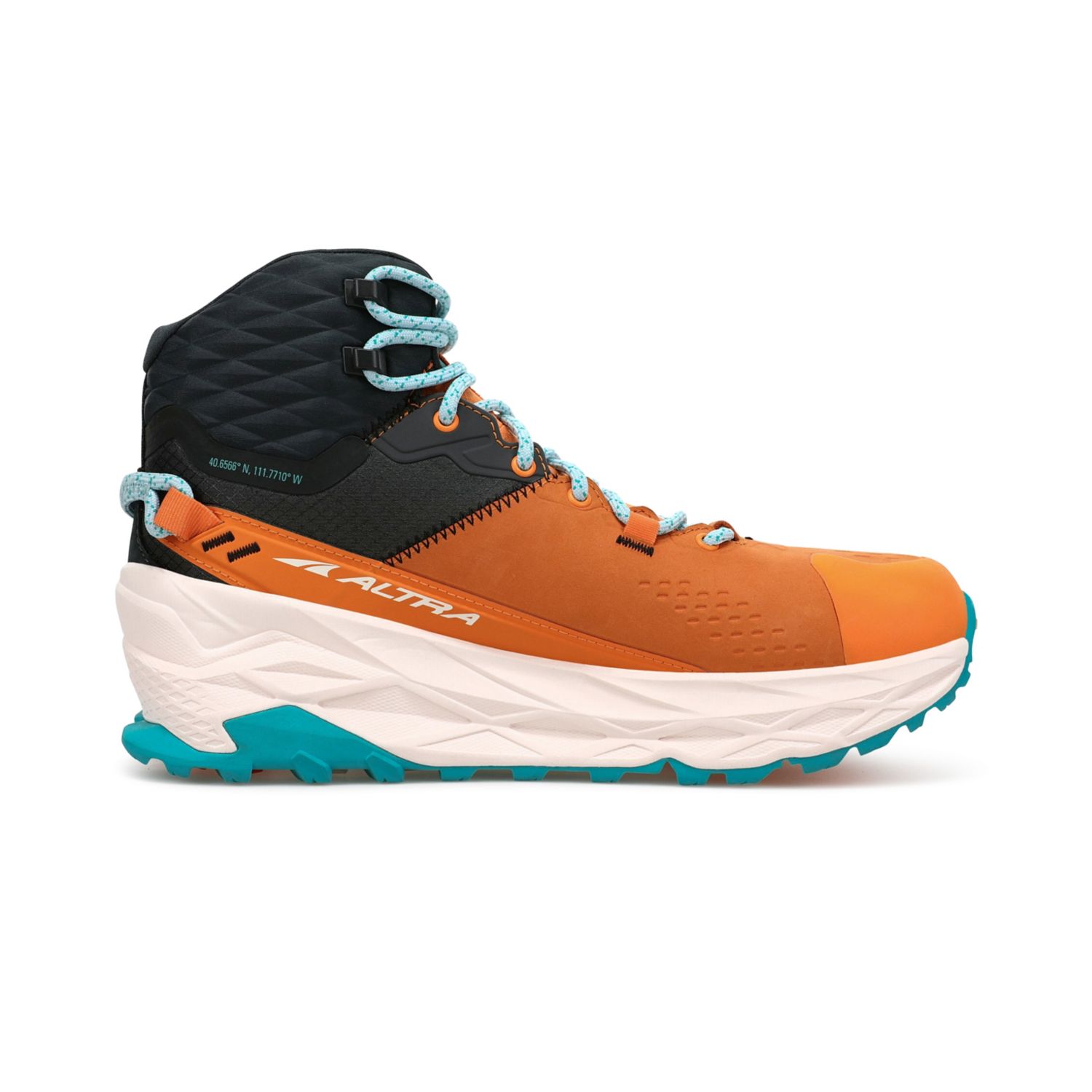 Bottes Randonnée Altra Olympus 5 Hike Mid Gtx Femme Orange Grise | France-59271369