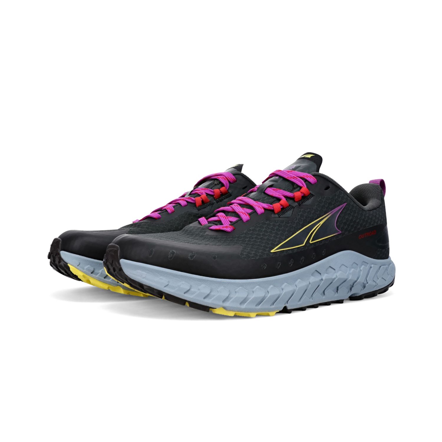 Chaussures Running Route Altra Outroad Femme Grise Foncé Bleu | France-69037589