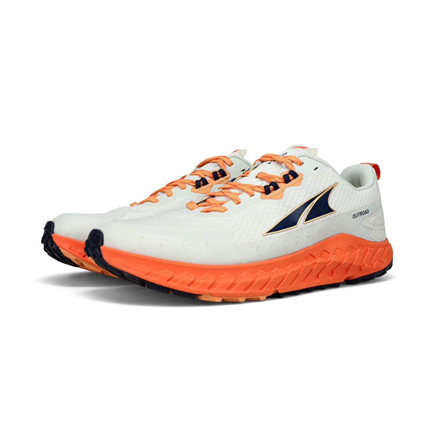 Chaussures Running Route Altra Outroad Homme Blanche Orange | France-70692159