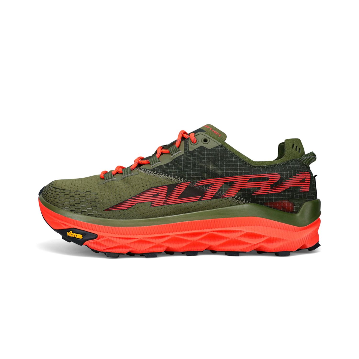 Chaussures Trail Running Altra Mont Blanc Homme Vert Olive | France-31750469