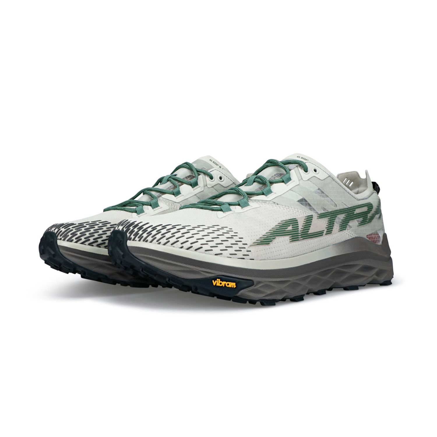 Chaussures Trail Running Altra Mont Blanc Homme Grise Vert | France-47985369