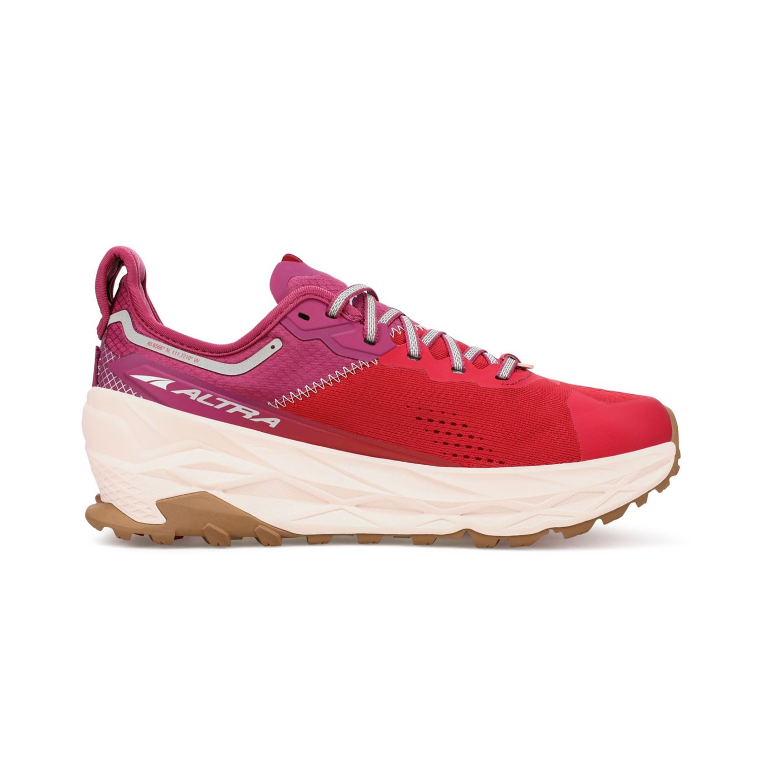 Chaussures Trail Running Altra Olympus 5 Femme Rouge Violette | France-32907469