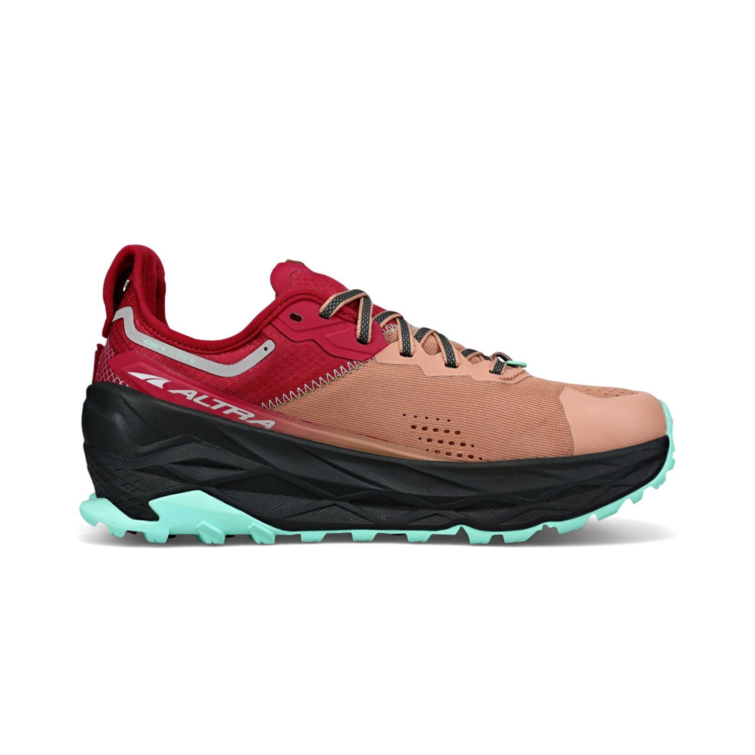 Chaussures Trail Running Altra Olympus 5 Femme Marron Rouge | France-46513879