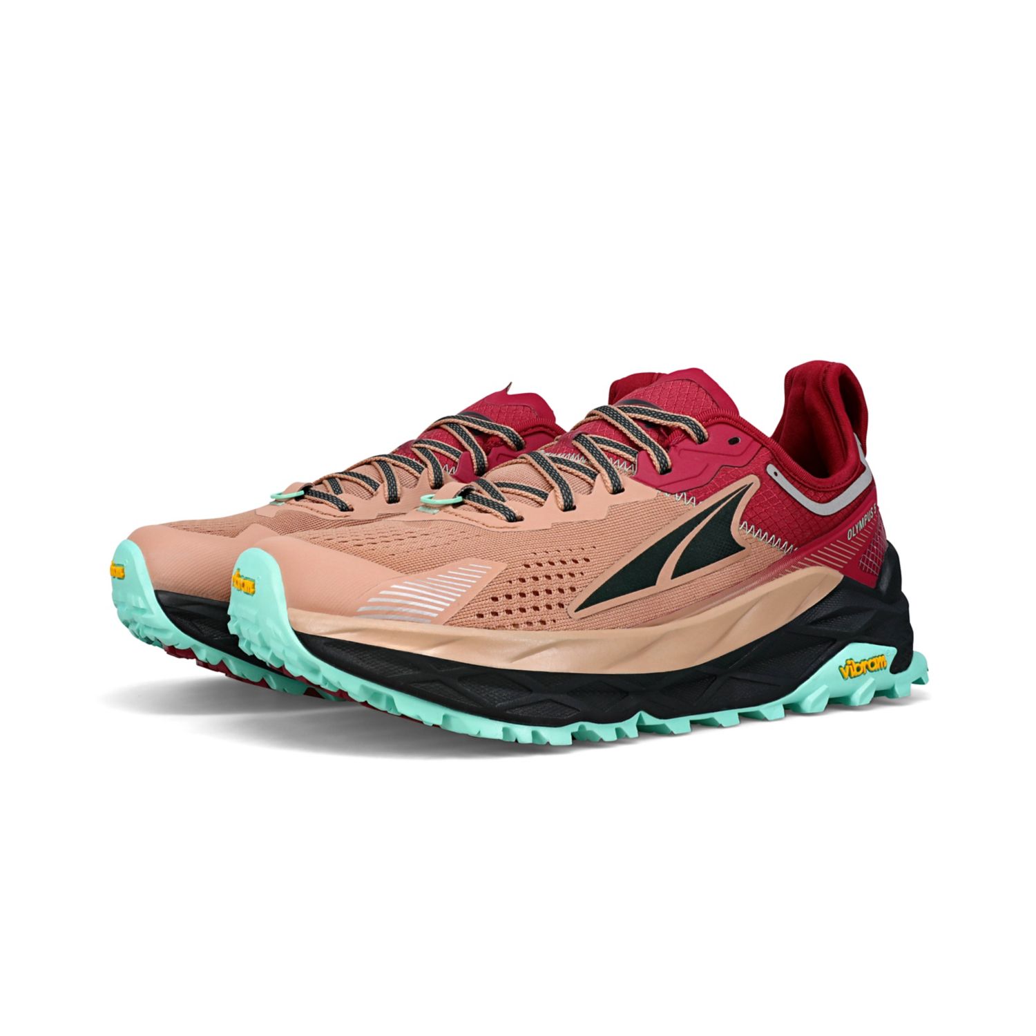 Chaussures Trail Running Altra Olympus 5 Femme Marron Rouge | France-46513879