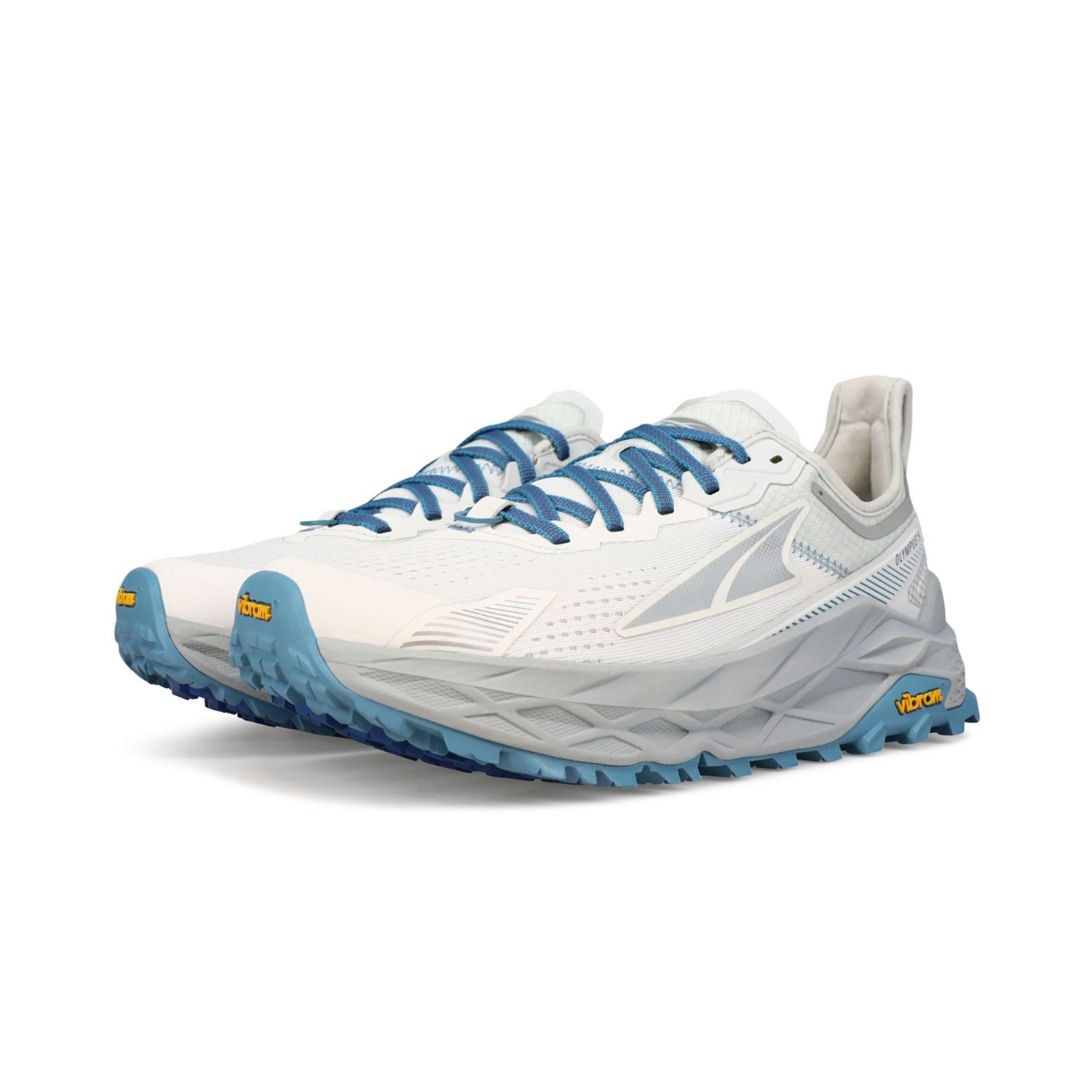 Chaussures Trail Running Altra Olympus 5 Femme Blanche Bleu | France-79416539