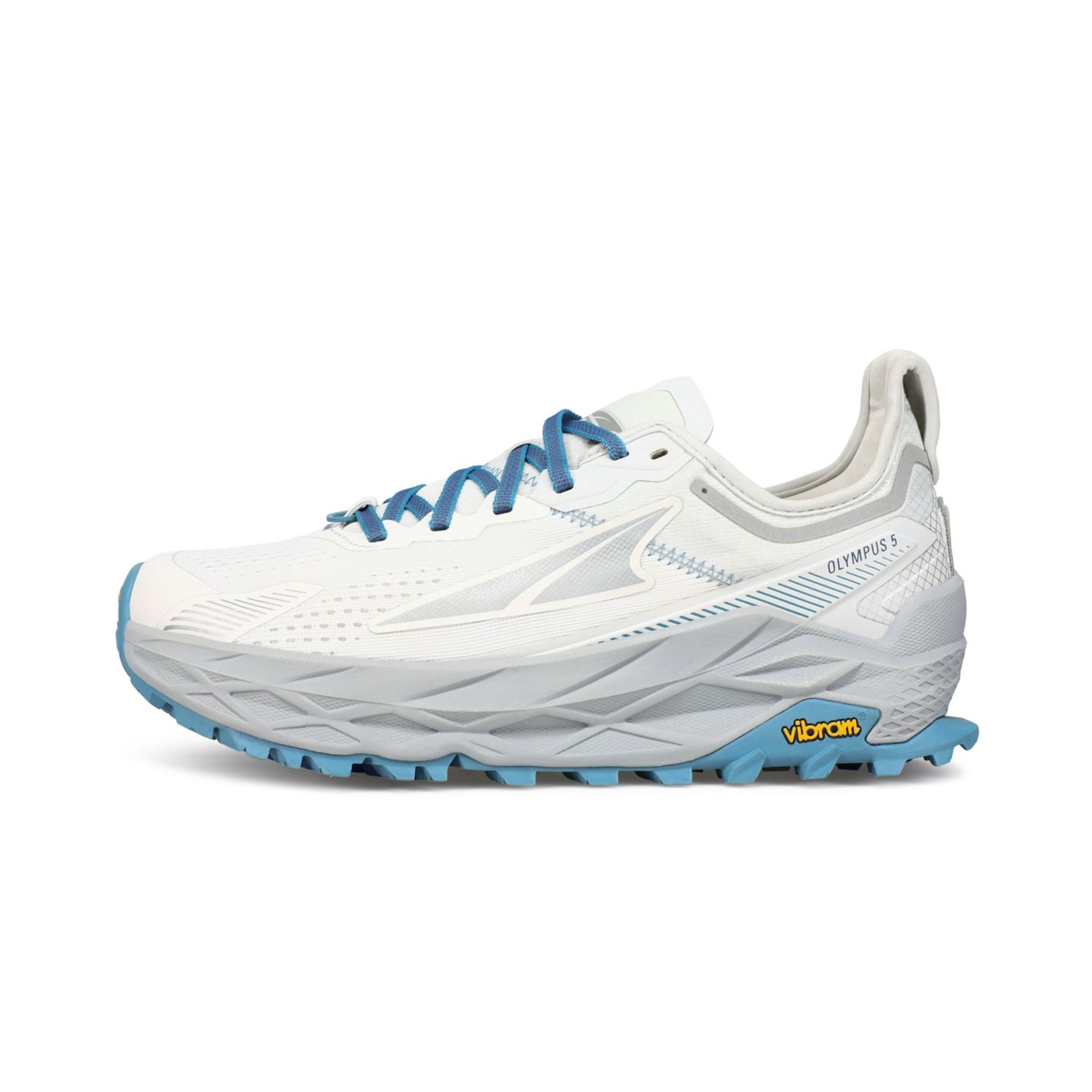 Chaussures Trail Running Altra Olympus 5 Femme Blanche Bleu | France-79416539