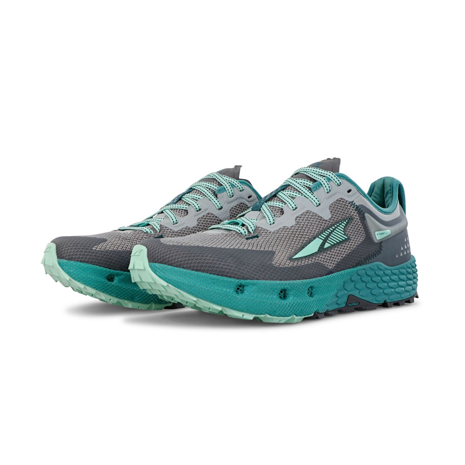 Chaussures Trail Running Altra Timp 4 Femme Grise Turquoise | France-41395789