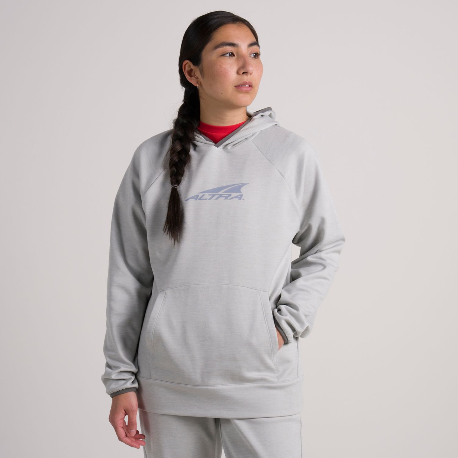 Sweat À Capuche Altra Everyday Femme Grise | France-34086719