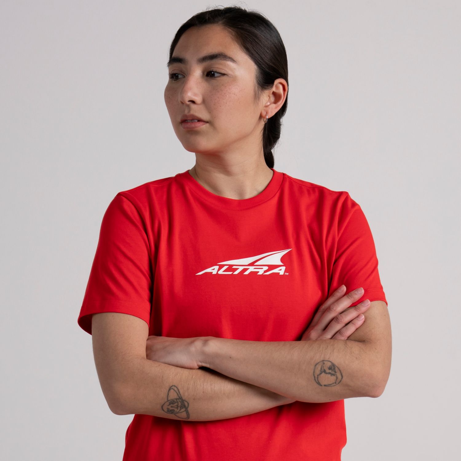 T Shirts Altra Everyday Recycled Femme Rouge | France-98034269