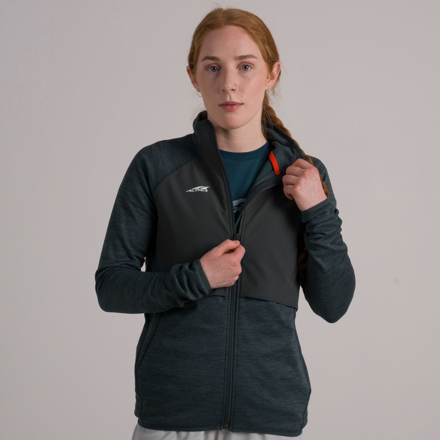 Veste De Course Altra Everyday Hybride Femme Vert Foncé | France-51709839