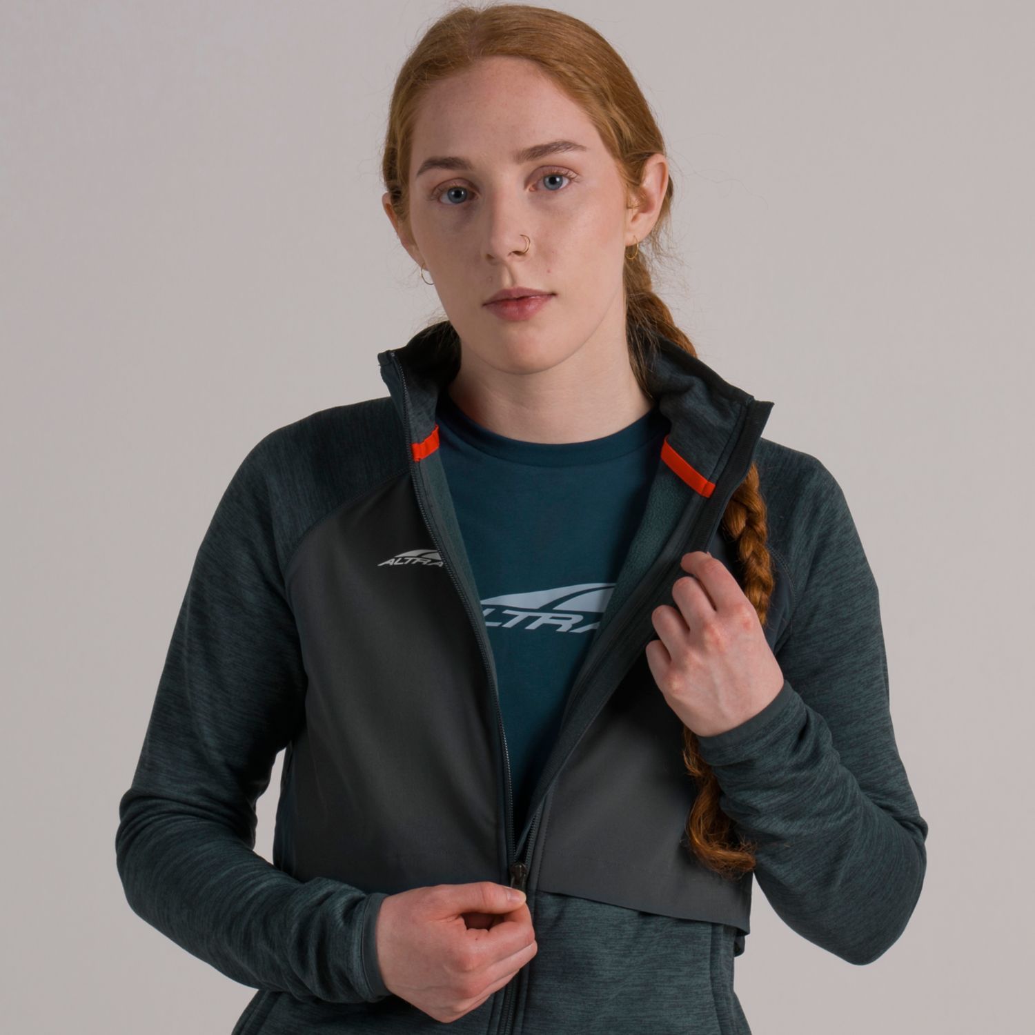 Veste De Course Altra Everyday Hybride Femme Vert Foncé | France-51709839